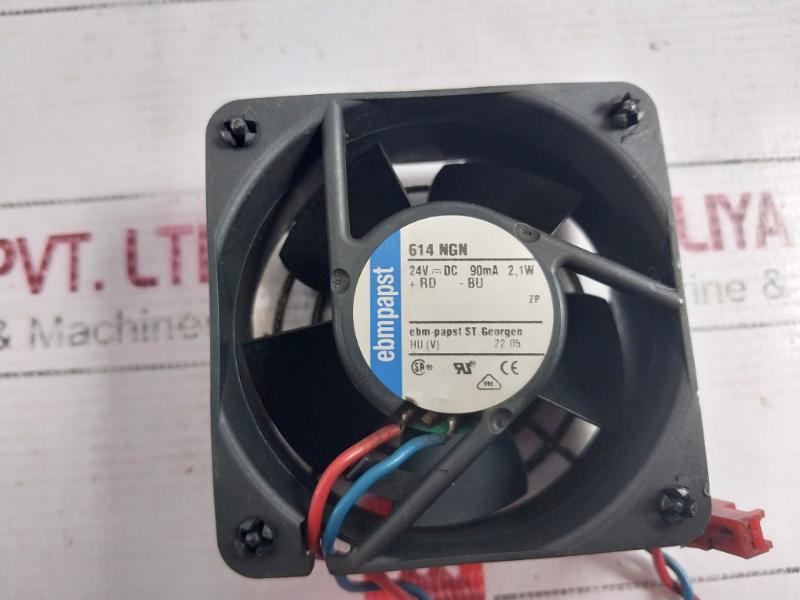 Ebmpapst 614 Ngn Fan Dc Axial 24V---dc 90Ma 2,1W