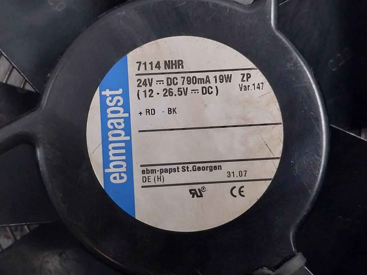 7114 Nhr Dc Axial Compact Fan 24V Dc 790Ma 19W