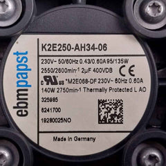 Ebmpapst K2E250-ah34-06 Axial Fan 230V 50/60Hz