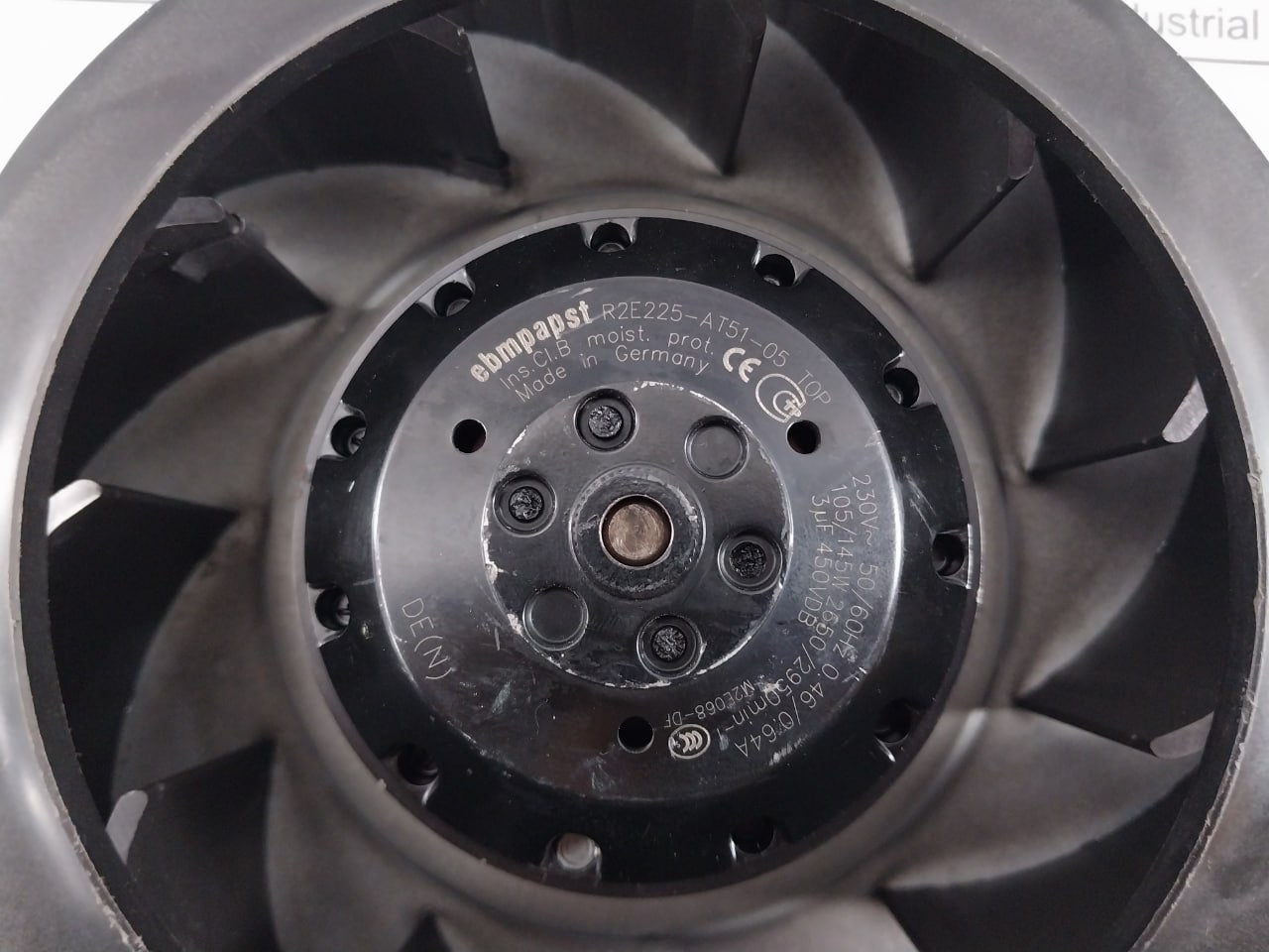 Ebmpapst R2E225-at51-05 Motorized Impeller 230V 50/60Hz 0.46/0.64A