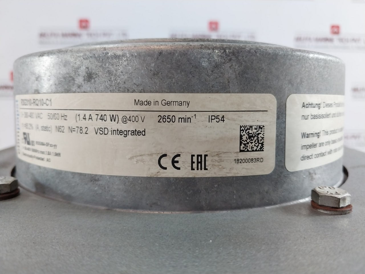 Ebmpapst R3G310-rq10-c1 Ec Axial Fan 380-480 Vac 50/60Hz