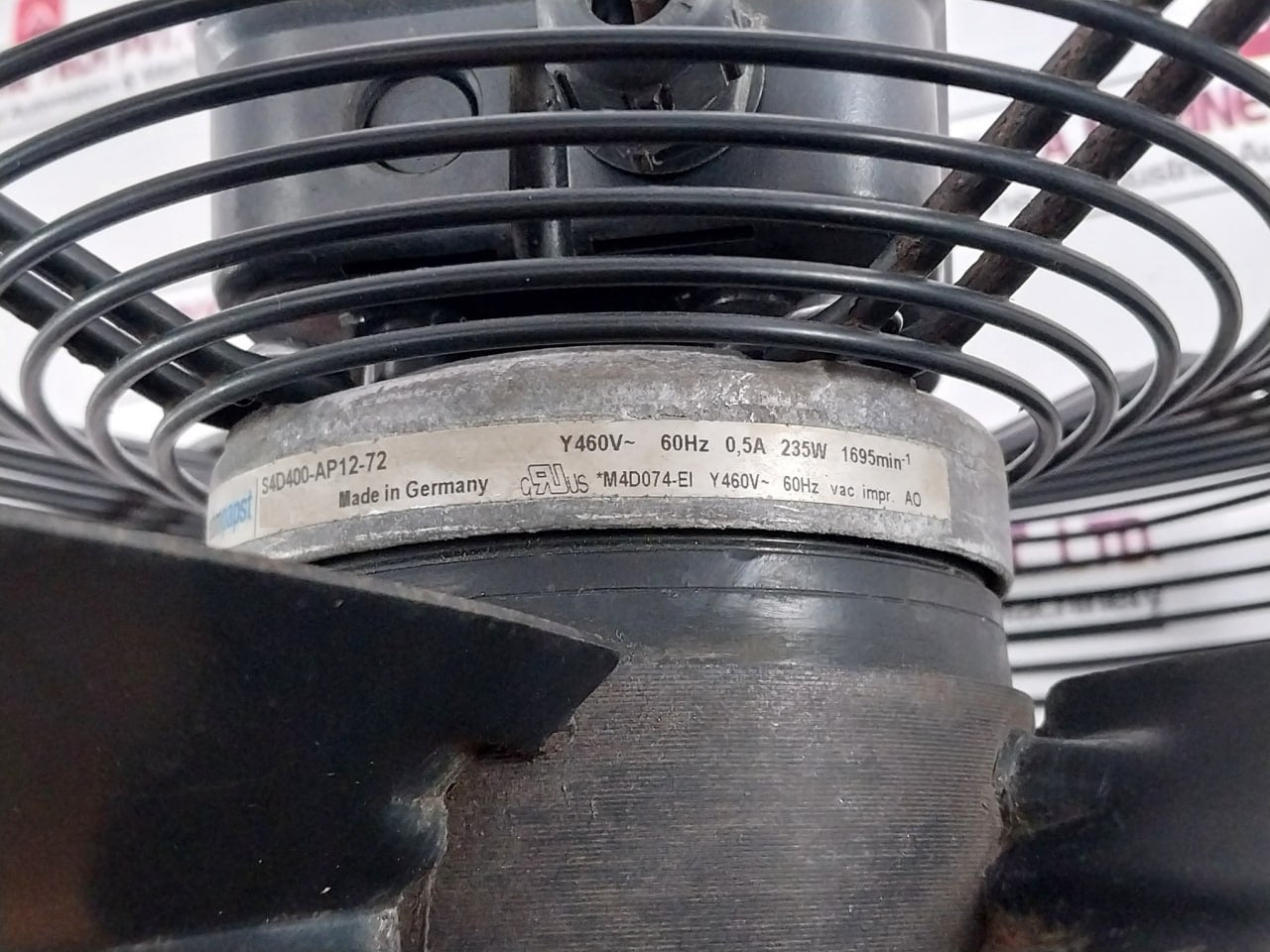 Ebmpapst S4D400-ap12-72 Axial Fan 460V~ 60Hz 0.5A 235W