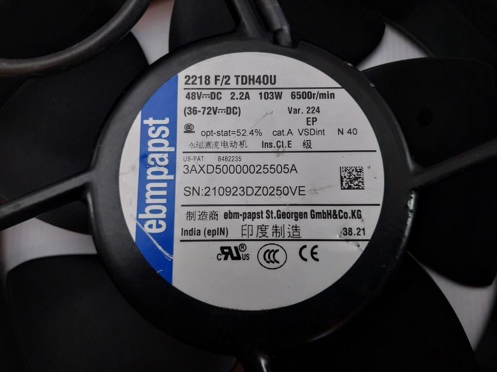 Ebmpapst 2218 F/2 Tdh40U Permanent Magnet Dc Motor 3Axd50000025505A