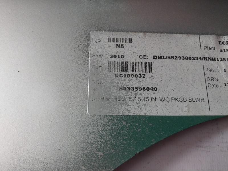Ec100037 Centrifugal Packaged Blower Housing 5033596040