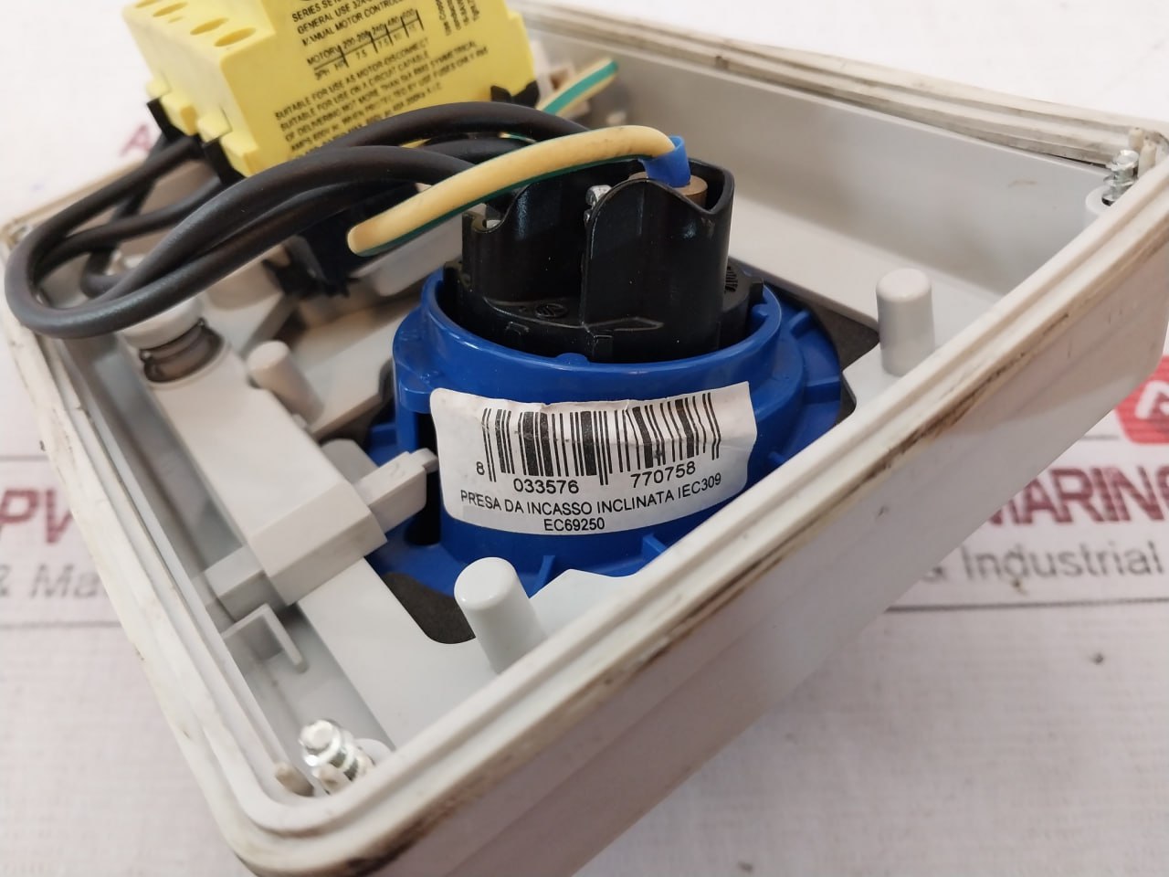 Ec Elettrocanali Ec692901 Angled Flush-mounted Socket Iec309 200/250V 50-60Hz