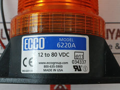Ecco 6220A Strobe Light 12-80 Vdc 800-635-5900