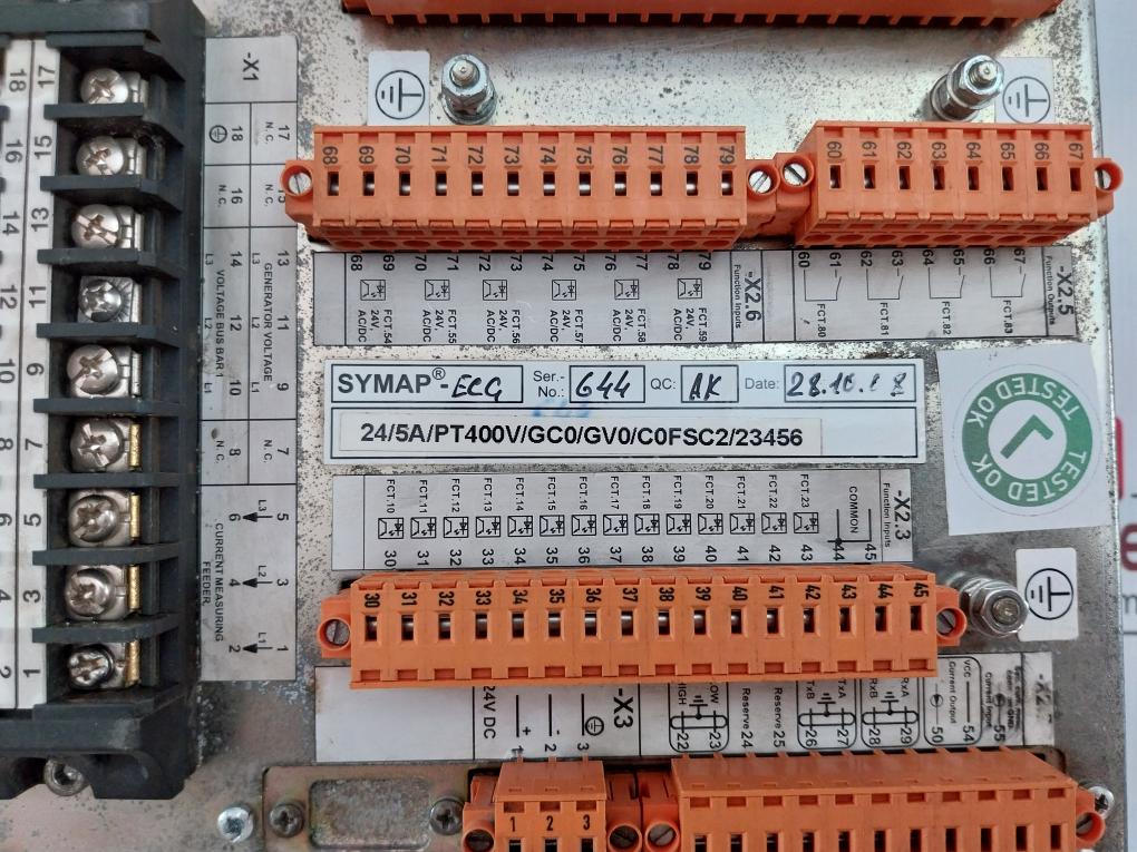 Ecg Digital Protection Relay Module Symap 24V Ac/Dc