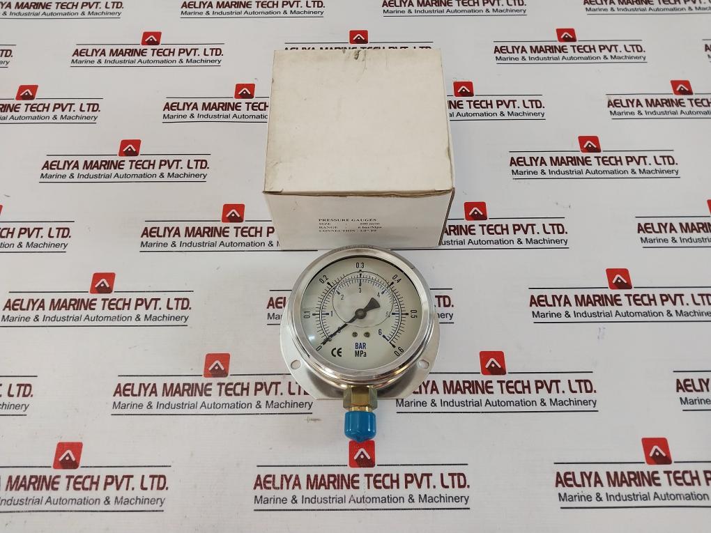 Econosto 0-6 Bar Pressure Gauge 100 M/m