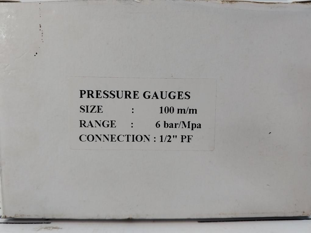 Econosto 0-6 Bar Pressure Gauge 100 M/m