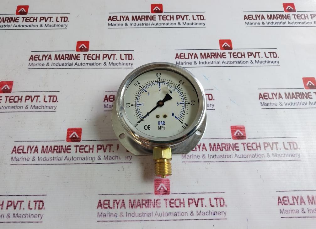 Econosto 0-6 Bar Pressure Gauges, 100Mm 762.11.01.162, 1/2” Pf