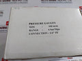 Econosto 0-6 Bar Pressure Gauges, 100Mm 762.11.01.162, 1/2” Pf