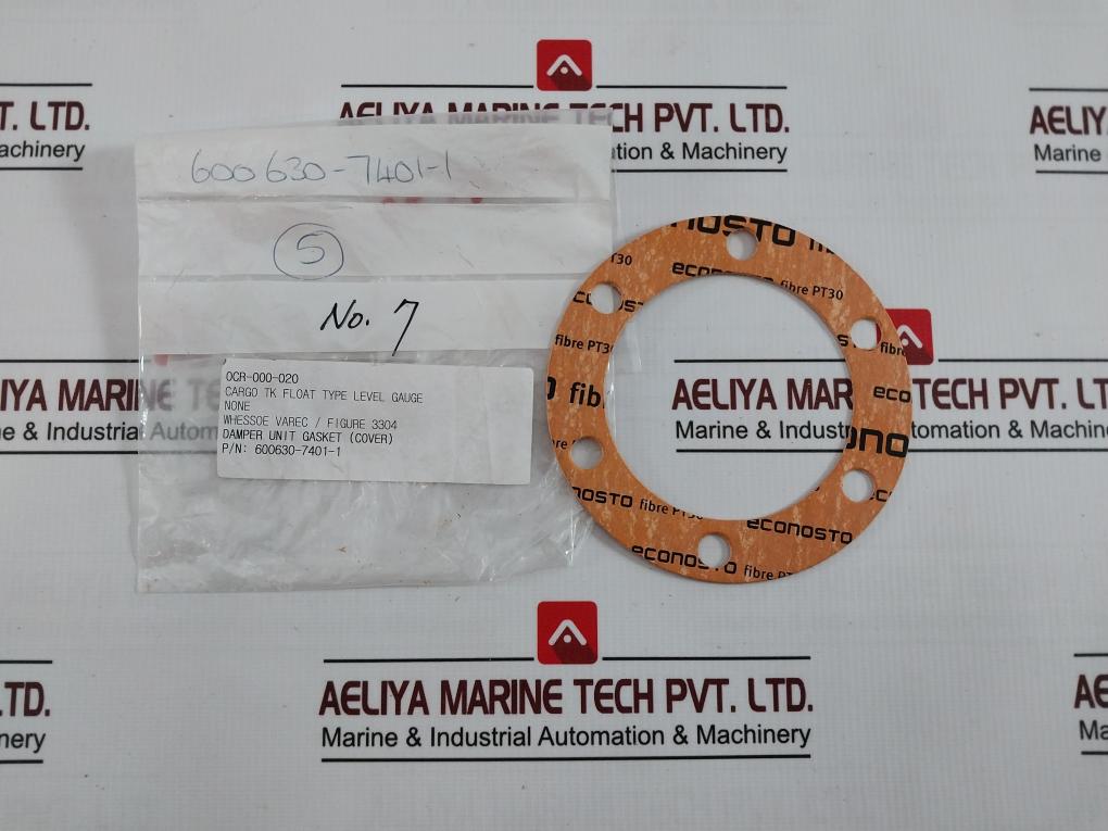Econosto Fibre Pt30 Damper Unit Gasket 0Cr-000-020 3304 600630-7401-1