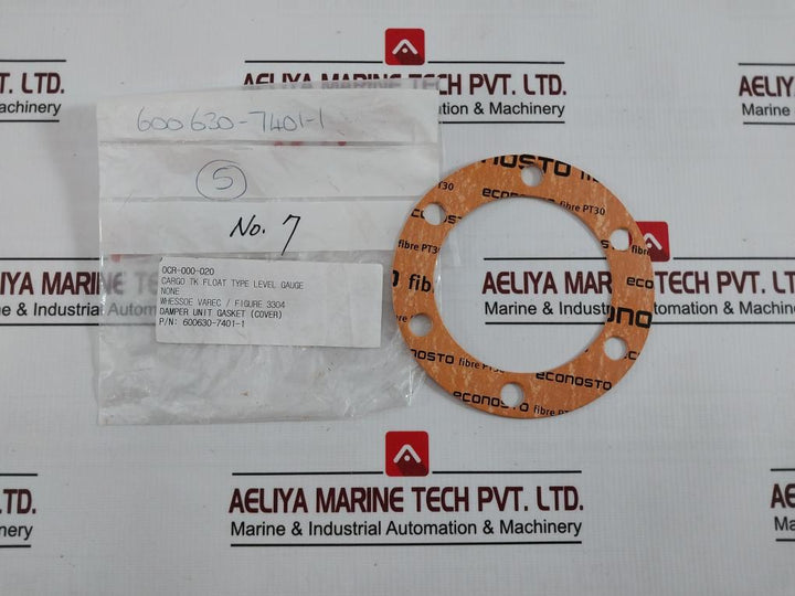 Lot of 3X ECONOSTO FIBRE PT30 Damper Unit Gasket 0CR-000-020 3304 600630-7401-1