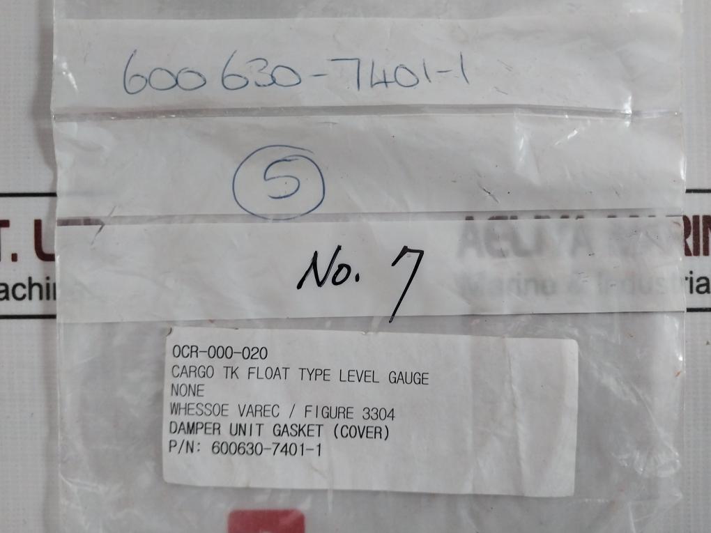 Econosto Fibre Pt30 Damper Unit Gasket 0Cr-000-020 3304 600630-7401-1