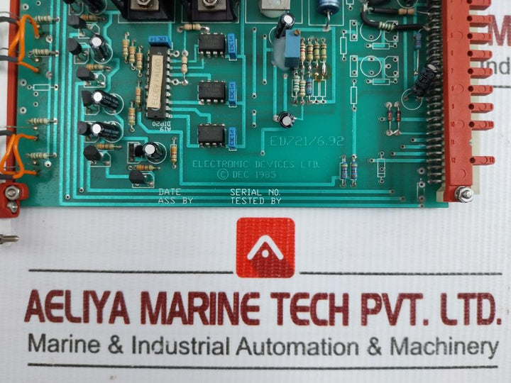 Ed721/6.92 Electronic Devices Monitor Pcb Card