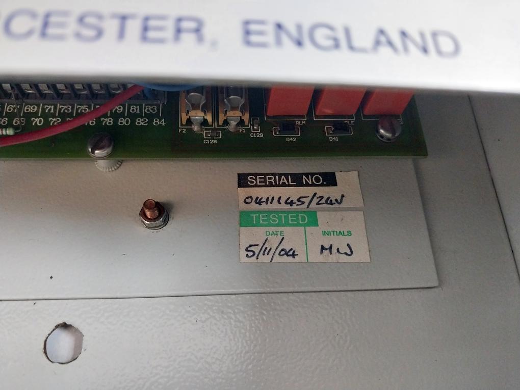 Ed Ed816 Fire Detector Panel W/ Camlock Cabinet+Key Control Switch Led Indicator