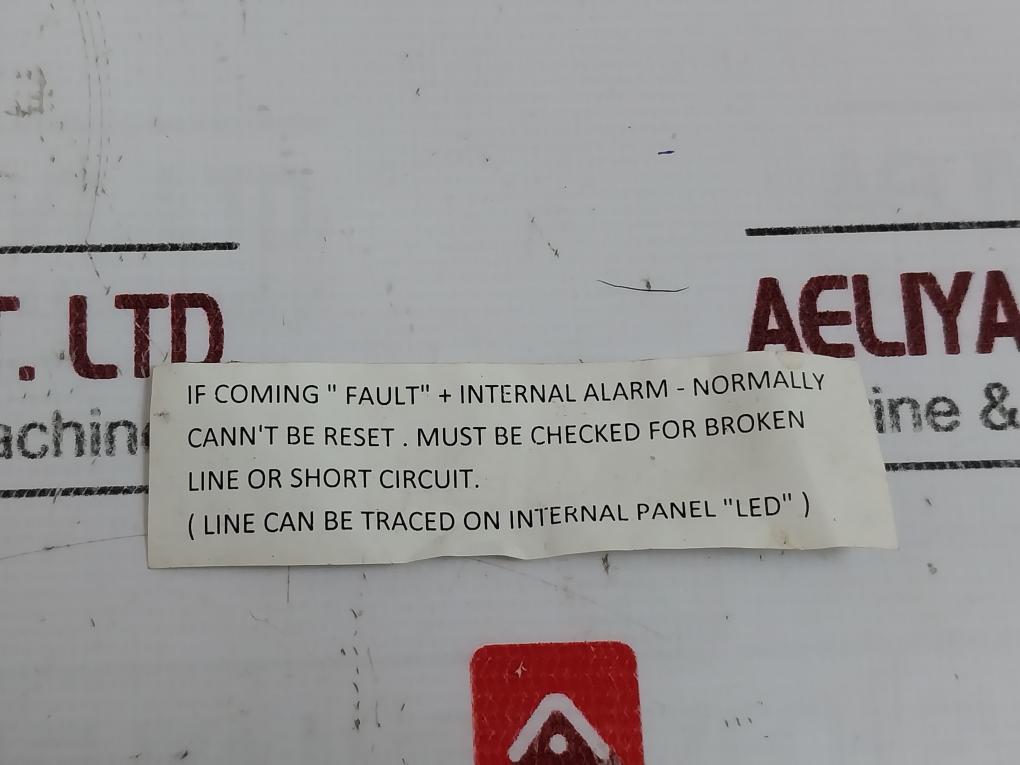 Ed Ed816 Fire Detector Panel W/ Camlock Cabinet+Key Control Switch Led Indicator