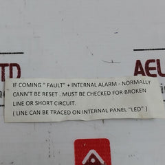 Ed Ed816 Fire Detector Panel W/ Camlock Cabinet+Key Control Switch Led Indicator