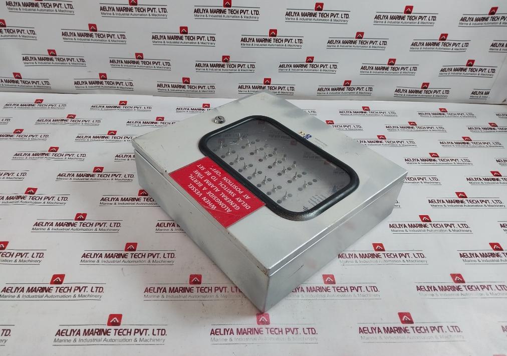 Ed Ed816 Fire Detector Panel W/ Camlock Cabinet+Key Control Switch Led Indicator