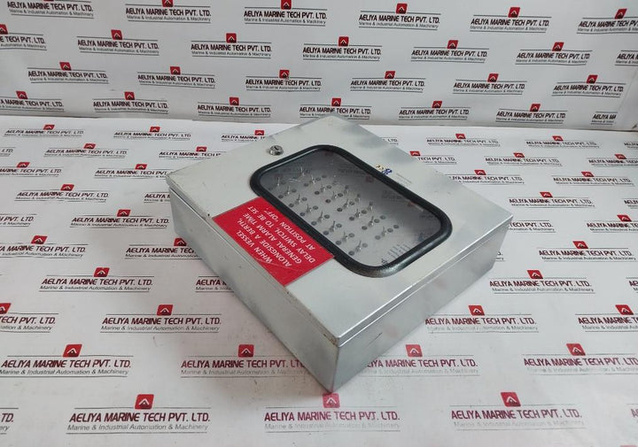 Ed Ed816 Fire Detector Panel W/ Camlock Cabinet+Key Control Switch Led Indicator
