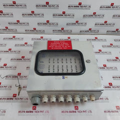 Ed Ed816 Fire Detector Panel W/ Camlock Cabinet+Key Control Switch Led Indicator