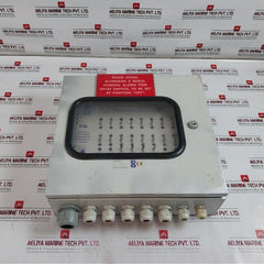Ed Ed816 Fire Detector Panel W/ Camlock Cabinet+Key Control Switch Led Indicator
