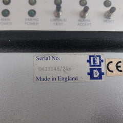 Ed Ed816 Fire Detector Panel W/ Camlock Cabinet+Key Control Switch Led Indicator