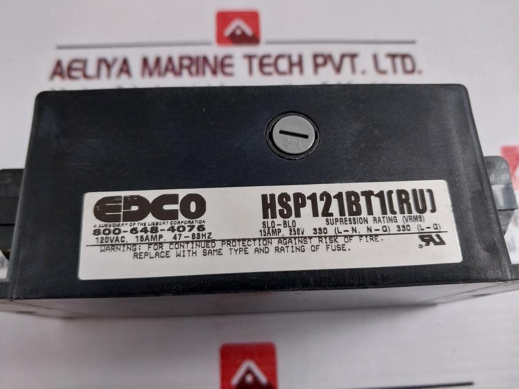 Edco Hsp121Bt-1Ru Power Line Protector 15A 120Vac