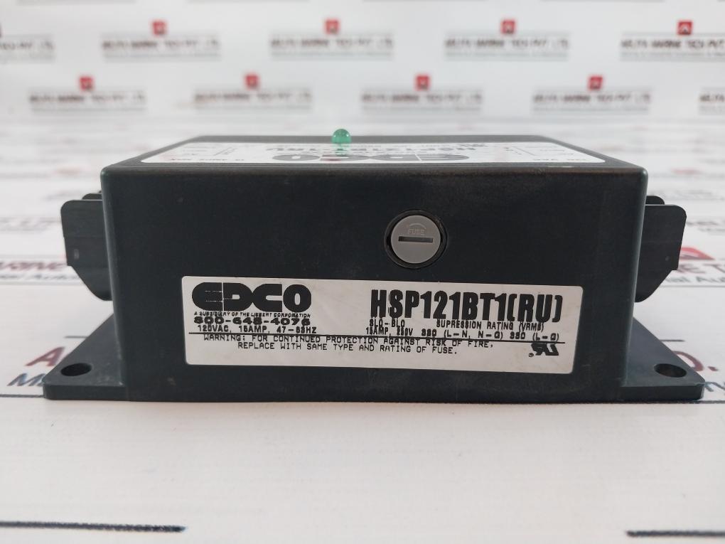 Edco Hsp121Bt-1Ru Solid State Power Line Protector 120Vac, 15Amp, 47-63Hz