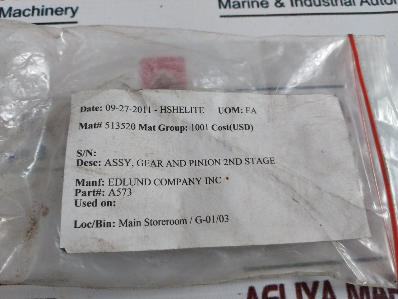 Edlund A573 Gear And Pinion 2Nd Stage