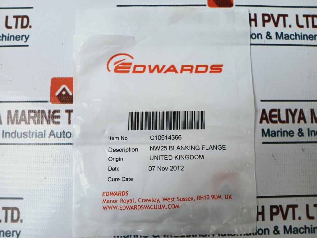 Edwards C10514366, Nw25 Blank Flange