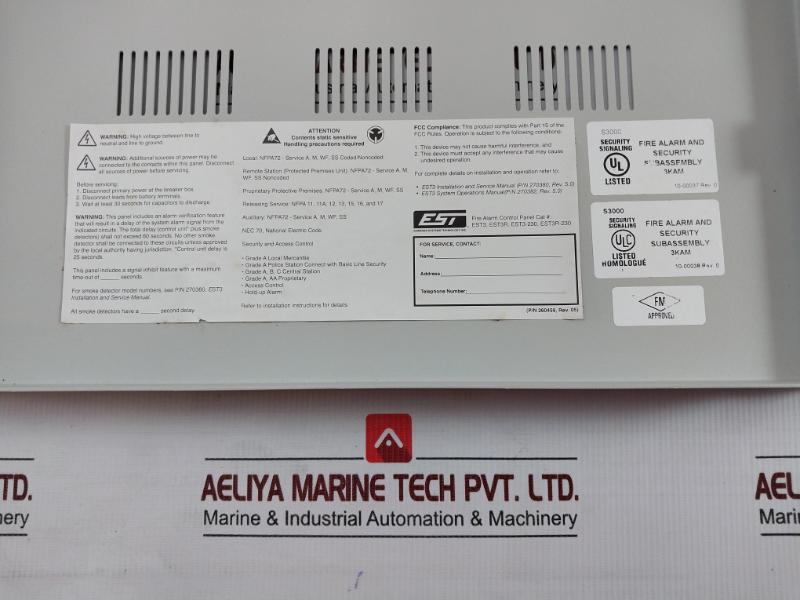 Edwards Safety Control With Enclosure 5 Lrm Spaces 3-cab5