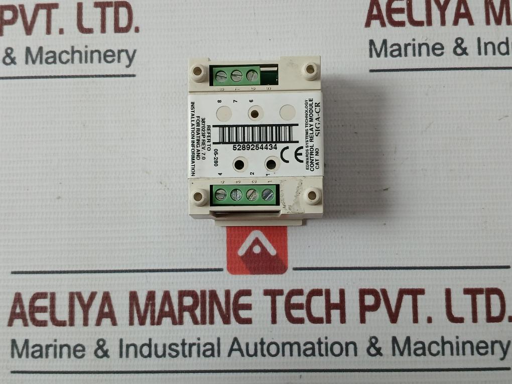 Edwards Siga-cr Control Relay Module 260187P 387023P Rev. 7.0