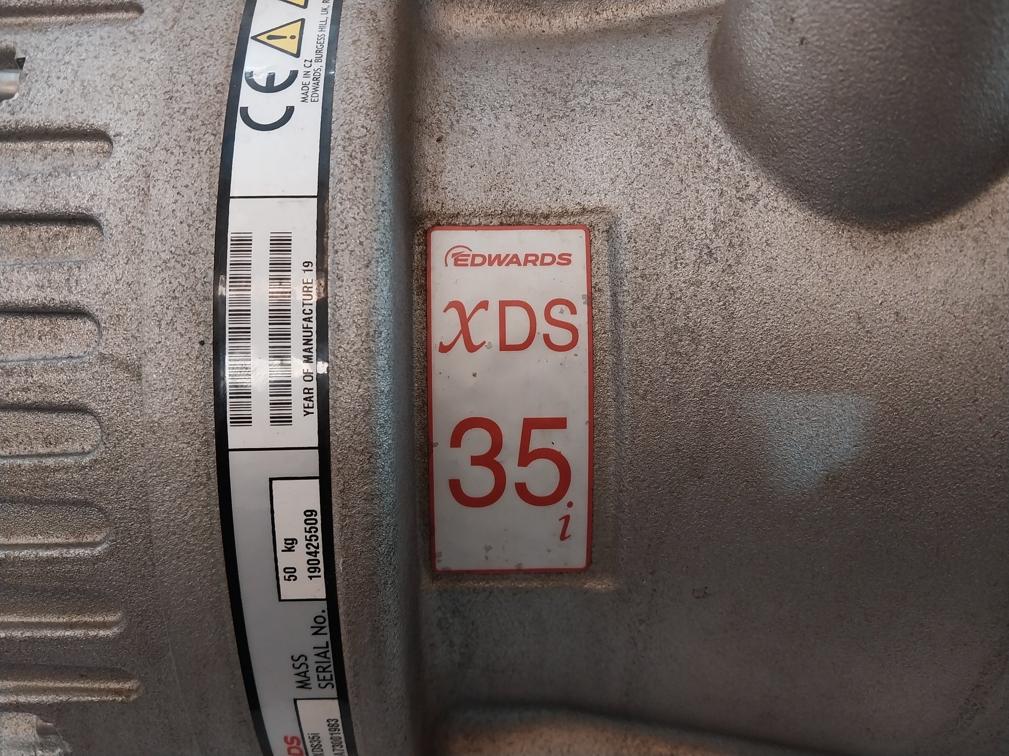 Edwards Xds35I Vacuum Pump Ac Motor A73001983 200-230V 6.6A 50/60Hz