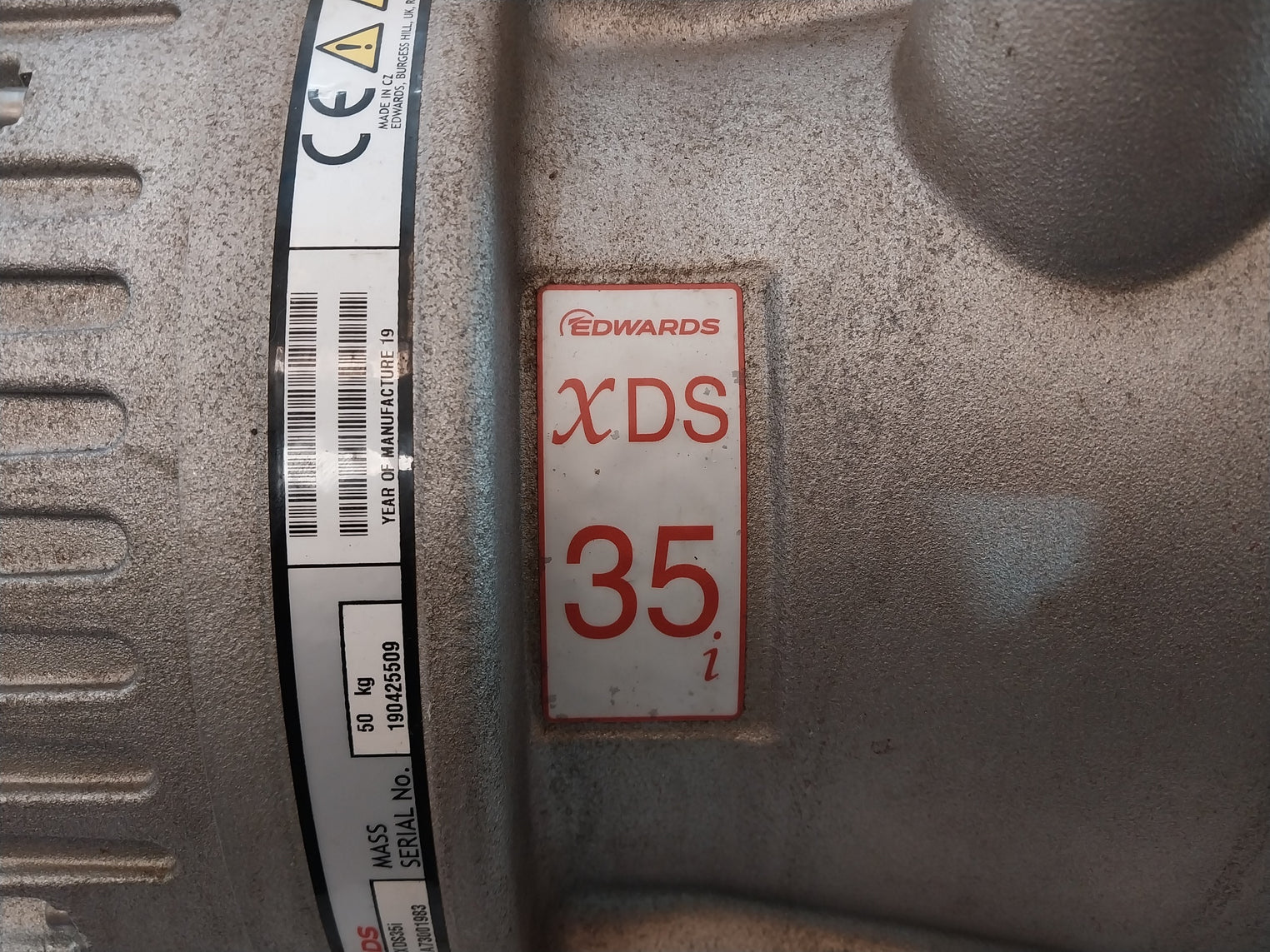 Edwards Xds35I Vacuum Pump Ac Motor A73001983 200-230V 6.6A 50/60Hz