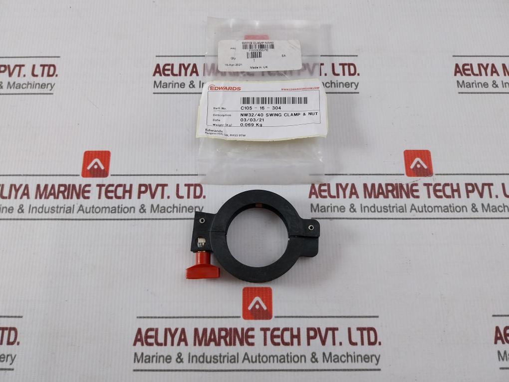Edwards C105-16-304 Vacuum Clamp With Nut Nw32/40
