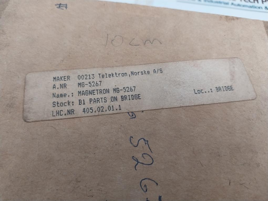 Eev Mg 5267 Maine S-band Tube Magnetron