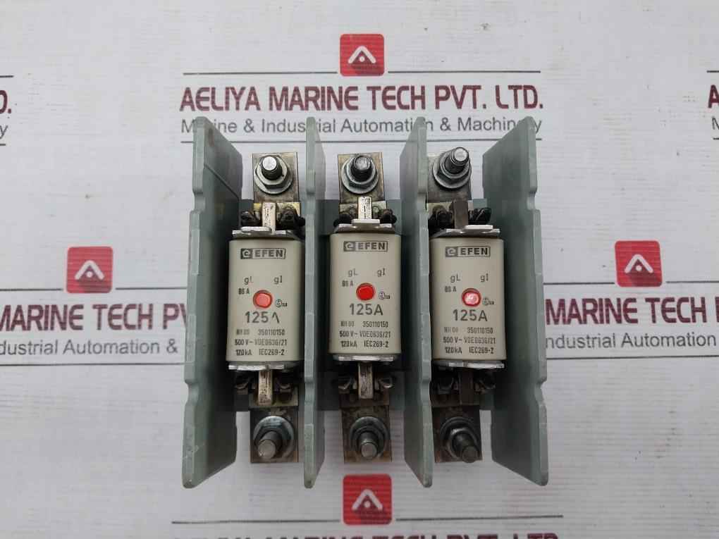 Efen Nh00 Fuse Holder With Fuses 500V~ Vde 0636/21 35110150