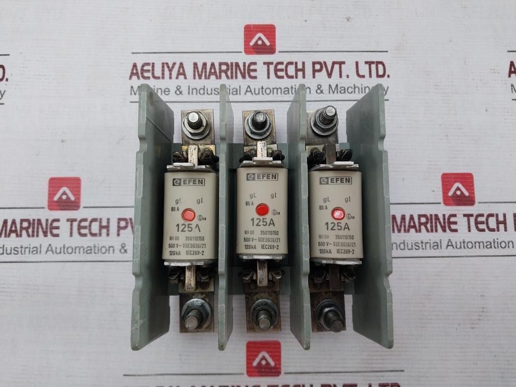 Efen Nh00 Fuse Holder With Fuses 500V~ Vde 0636/21 35110150