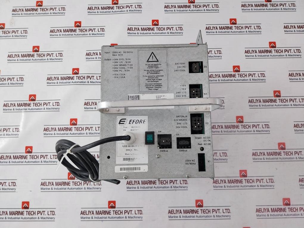 Efore Sr 92B130 Power Supply 3Hac 4297-1 230Vac 50/60Hz