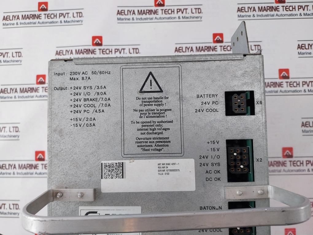 Efore Sr 92B130 Power Supply 3Hac 4297-1 230Vac 50/60Hz