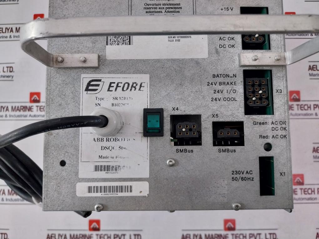 Efore Sr 92B130 Power Supply 3Hac 4297-1 230Vac 50/60Hz