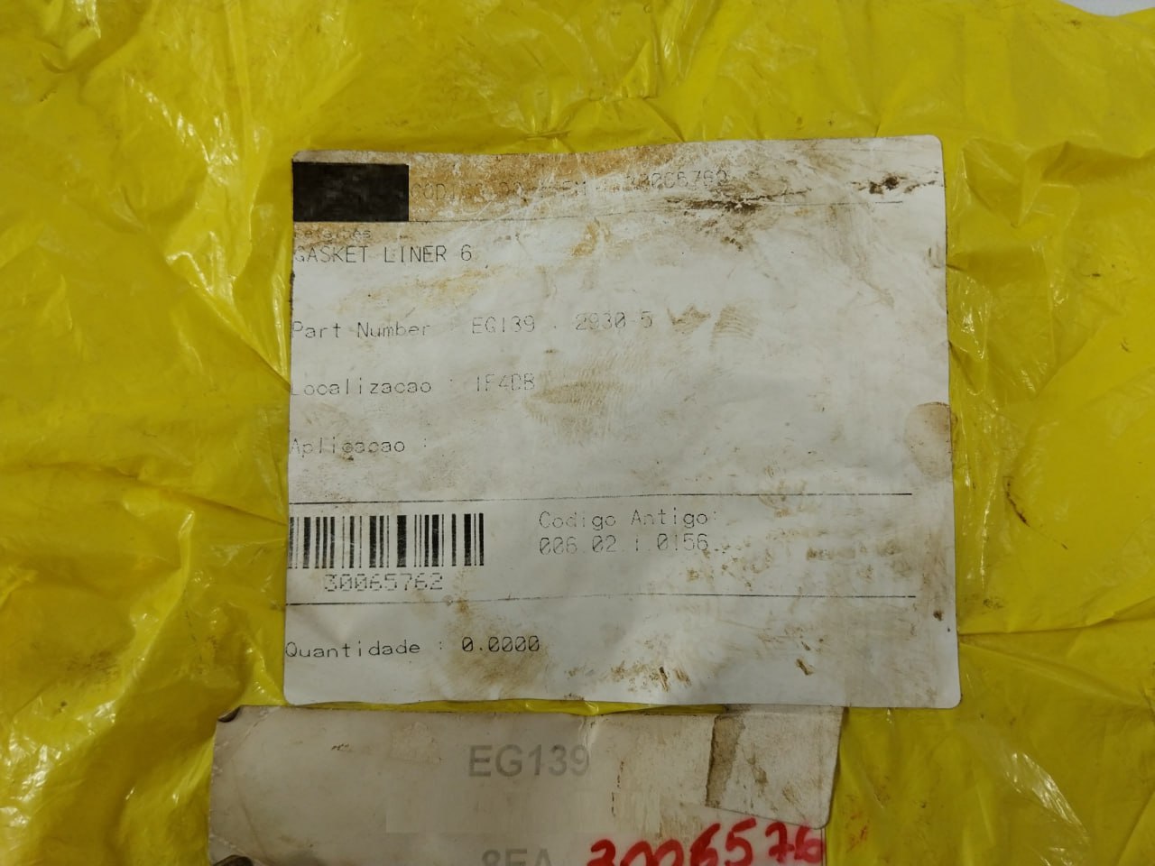 Eg139 Gasket Liner 6 2930-5