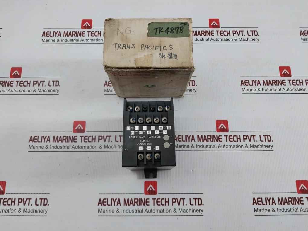 Egm-23 3-phase Watt Transducer 110V Ac 50/60 Hz Toyo Keiki
