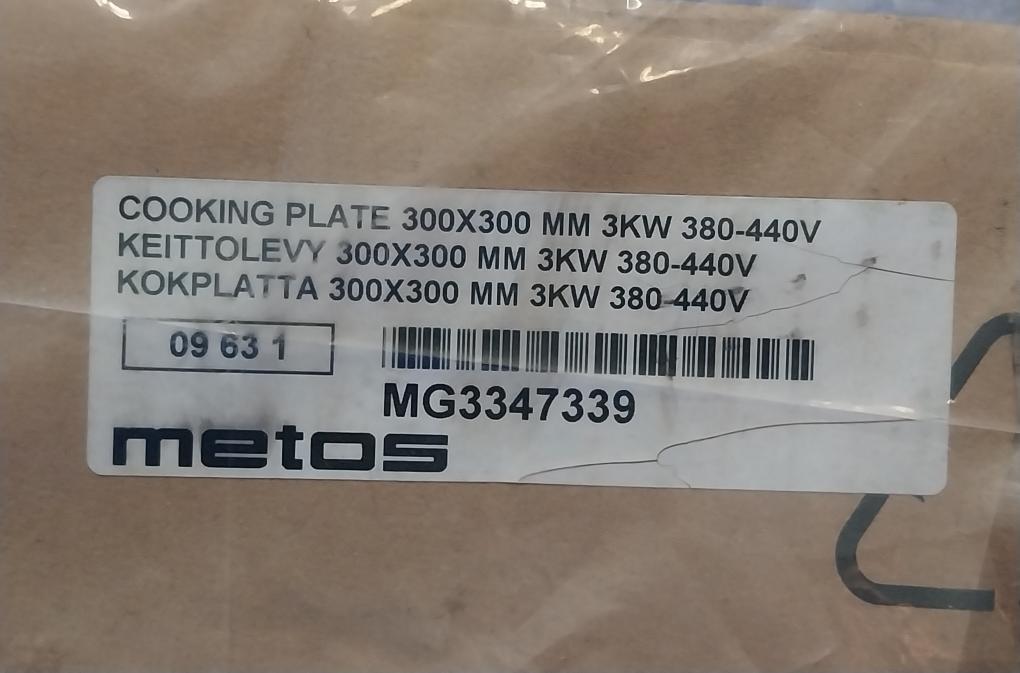 Ego 11.33470.196 Electric Hot Plate 300X300 Mm 3Kw 380-440V 11O-000-3Wz