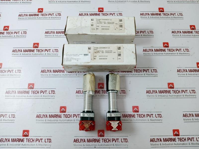 Egs E87975 3 Position Key Operated Selector Switch Ep Series Hd 600vac Max 10a