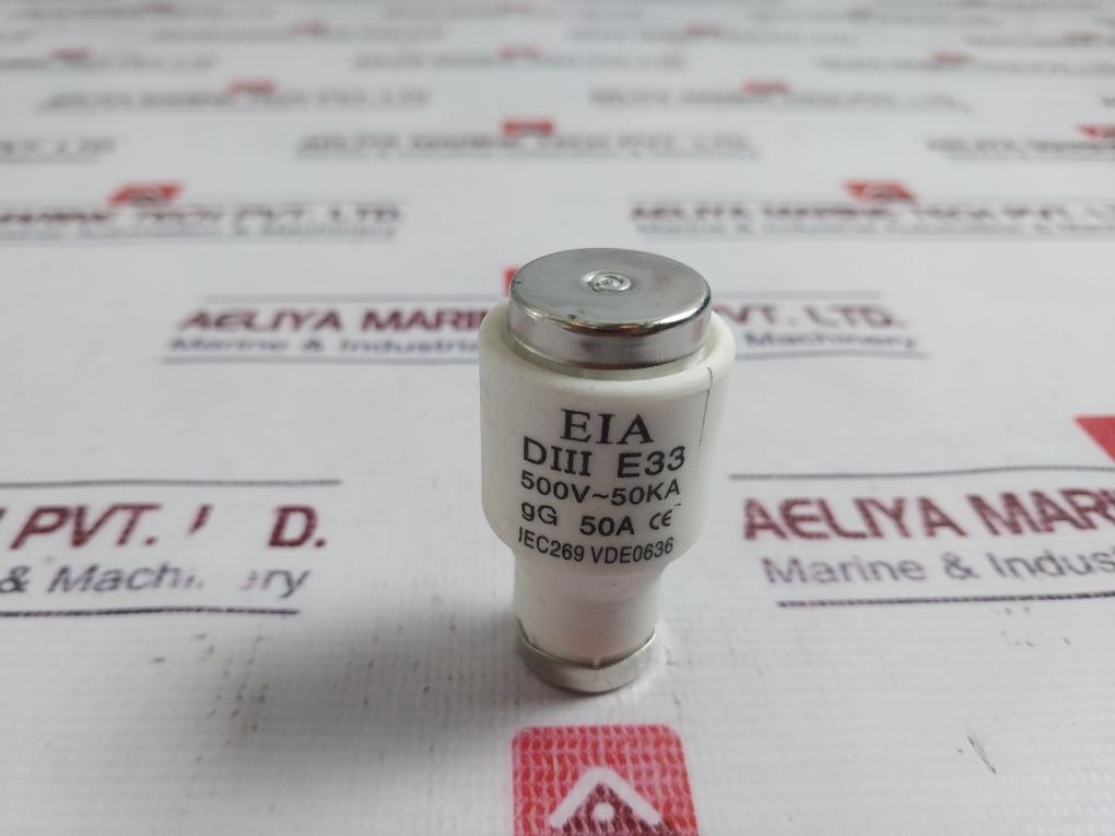 Eia Diii E33 Bottle Fuse E33 Thread Size 500vAc