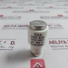 Eia Diii E33 Bottle Fuse E33 Thread Size 500vAc