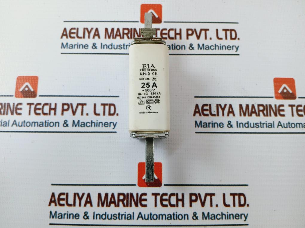 Eia Nh-0 378 025 Fuse Link 25A ~500V Gl-gg 120Ka