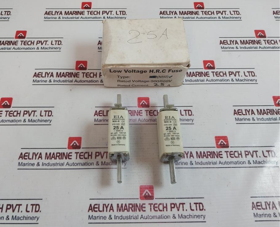 Eia Nh-0 378 025 Low Voltage H.R.C. Fuse Gl-gg 120 Ka 25A 500V